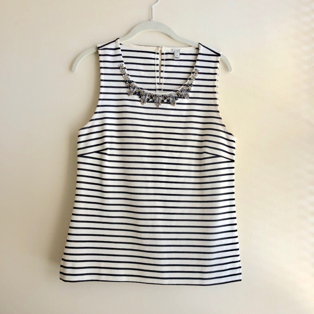 J Crew Embellished Top